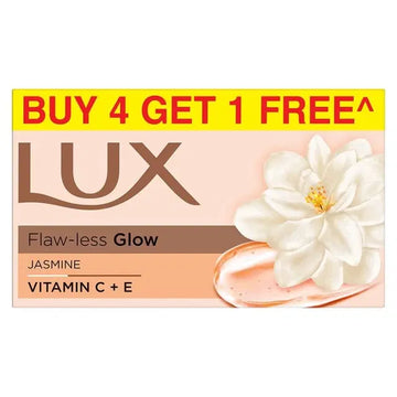 Lux Flaw -Less Glow Jasmine & vit C+E Soap 100 g Pack of 5