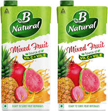 B Natural Mixed Fruit Juice 2×1 L