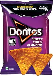Doritos Sweet Chilli Chips 51.4 g Pack of 2