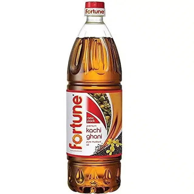 Fortune kacchi ghani mustard 1 L (pouch)